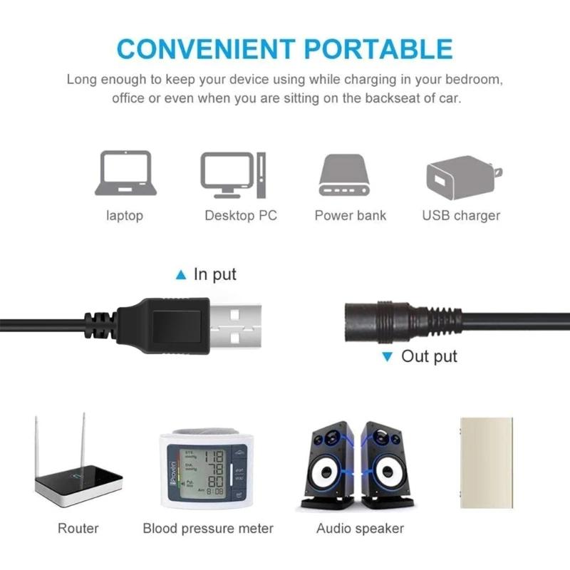 USB 5V DC5.5x2.1mm  Ŀ USB DC5521   ̺